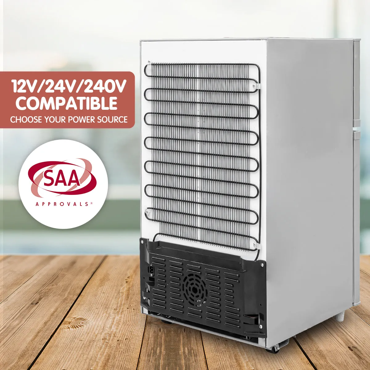 105L Portable Upright Fridge Freezer Cooler | For Home & Camping