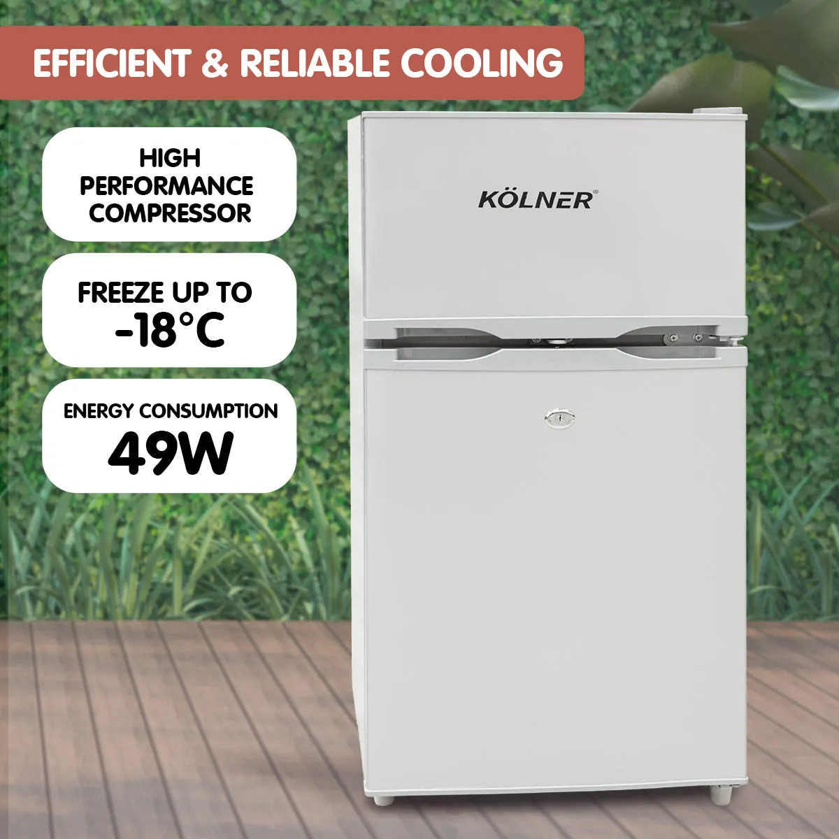 105L Portable Upright Fridge Freezer Cooler | For Home & Camping