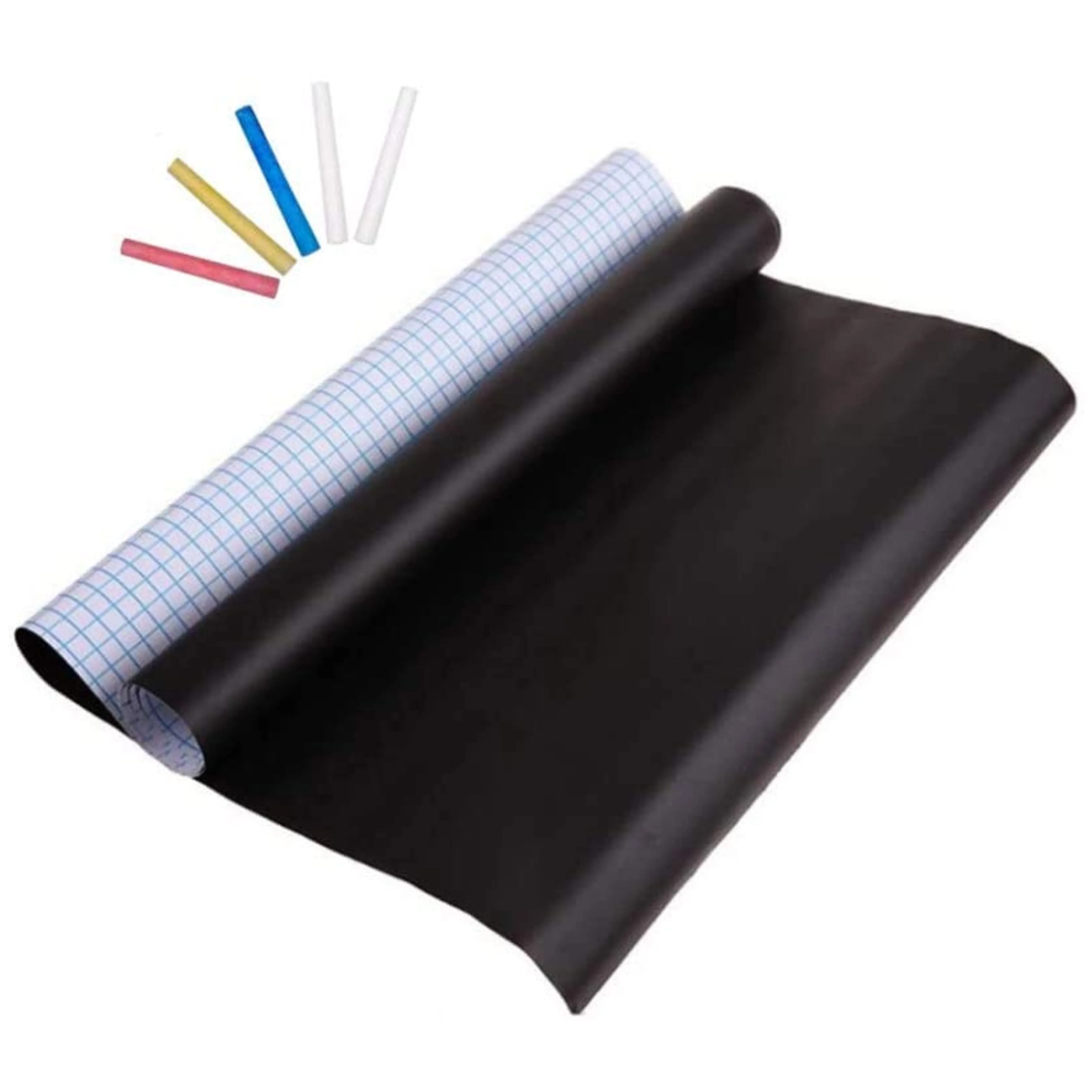 2 Pc Adhesive Blackboard Black Chalkboard Chalk Board Wall Sticker Decals 8 Feet