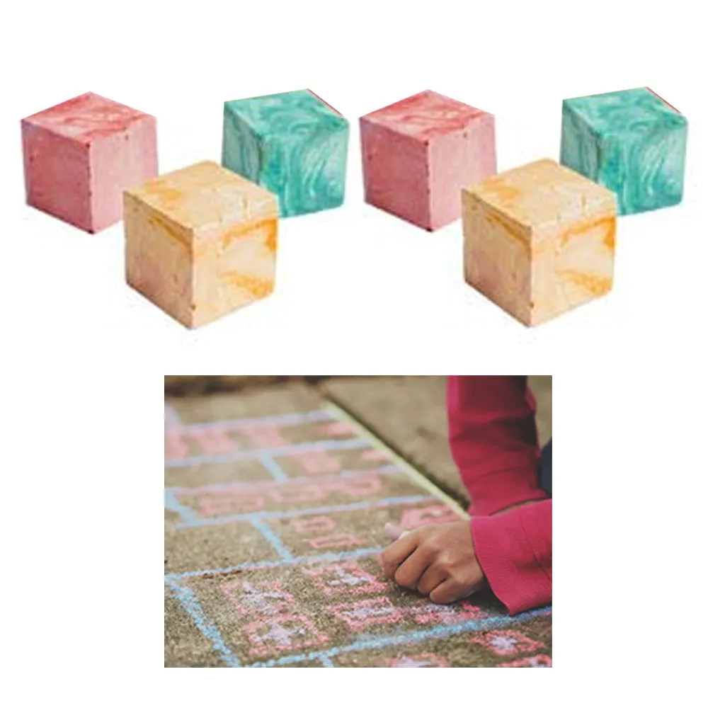 20ct Non-Toxic Cube Chalk Sticks Colors Chalkboard Teaching Class Kids Activity