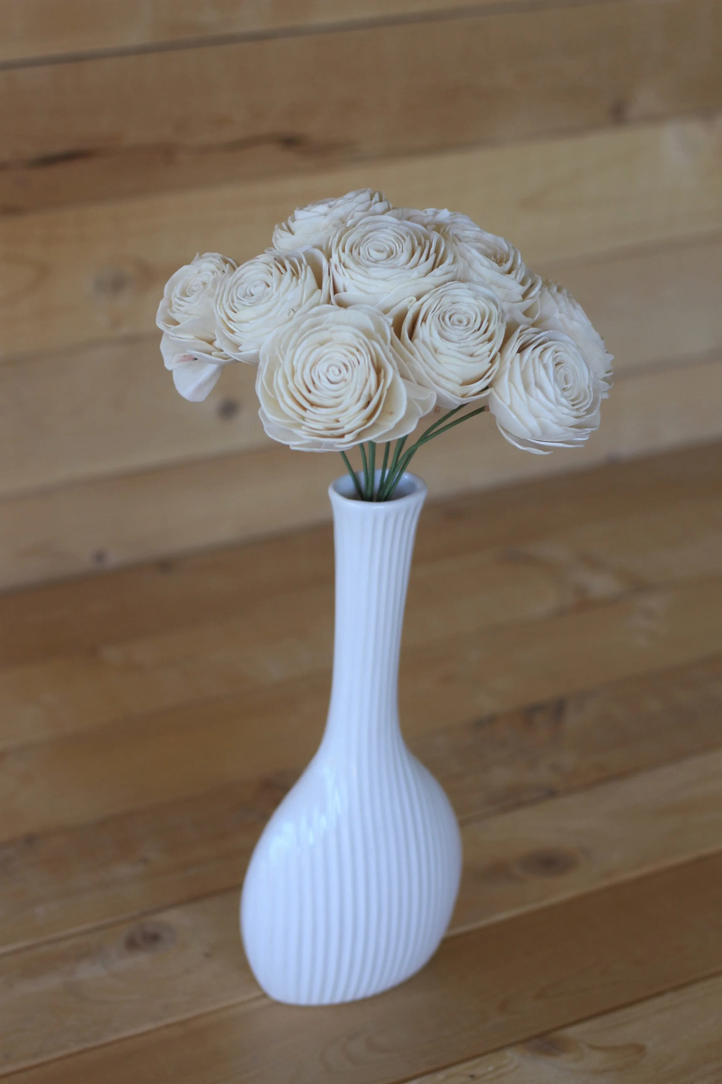 2" Stemmed English Roses ( Set of 12 )