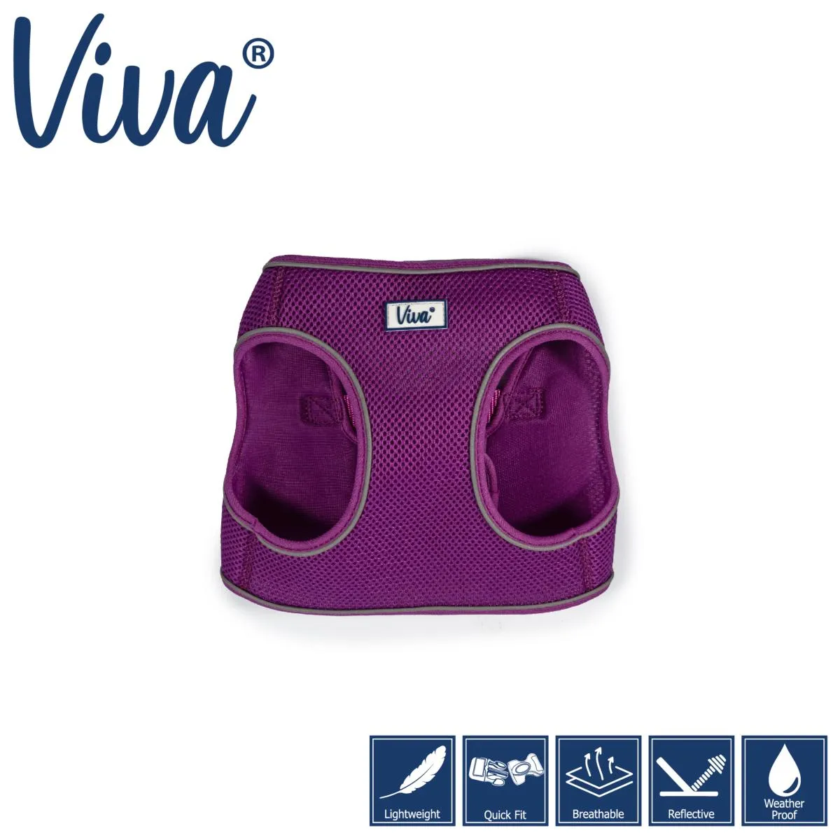 Ancol Step In Mesh Dog Harness Purple