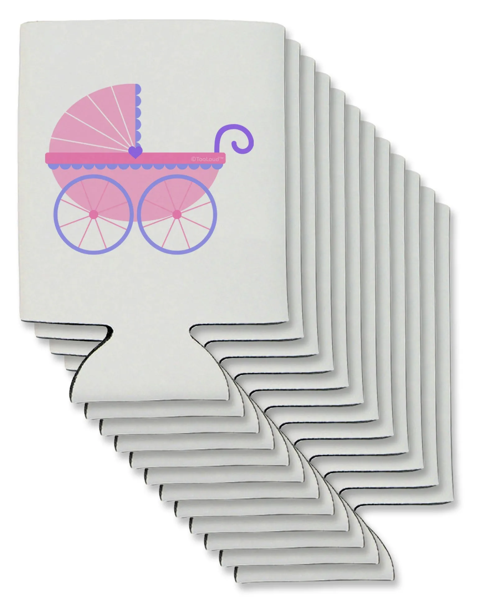 Baby Girl Carriage Can / Bottle Insulator Coolers