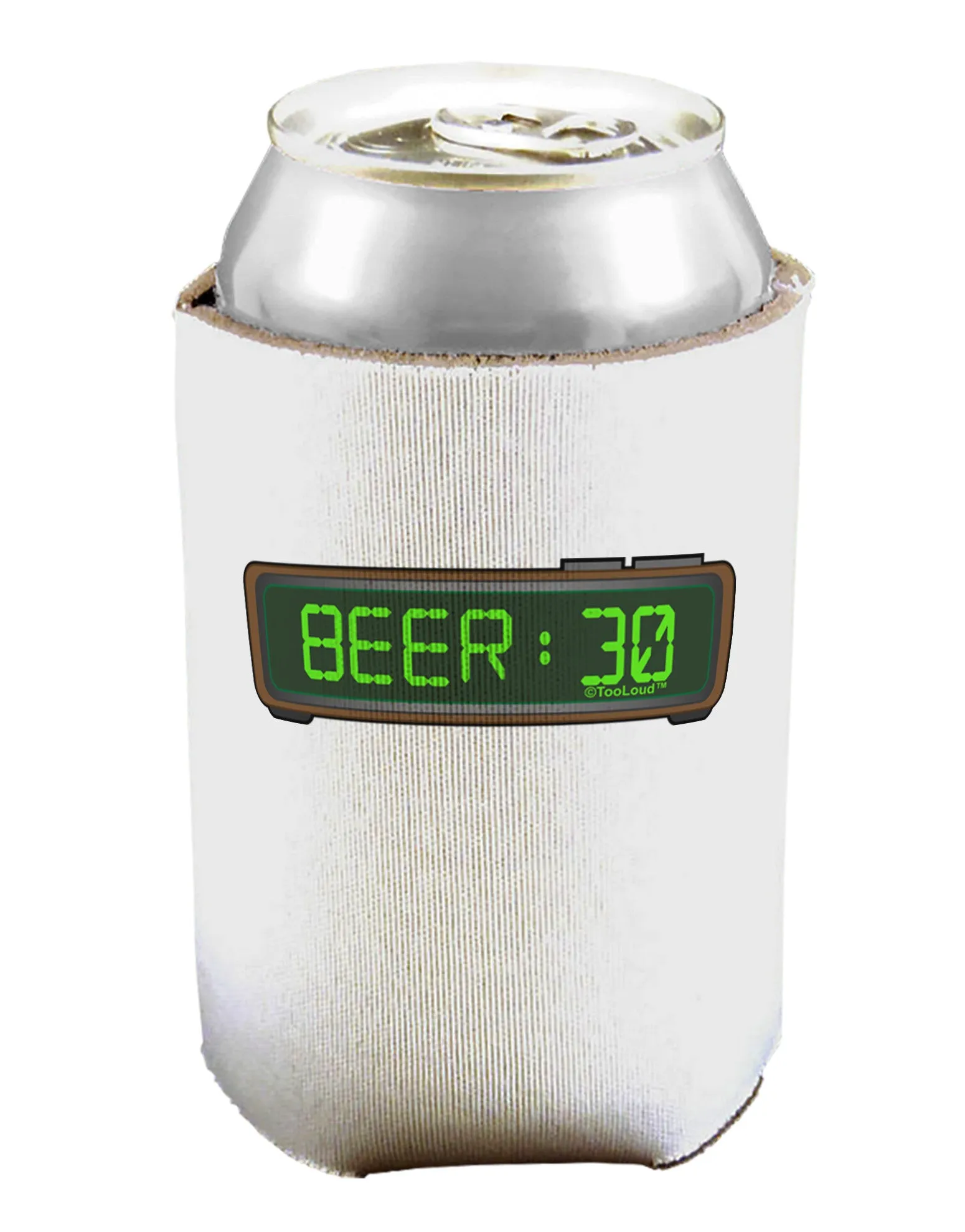 Beer 30 - Digital Clock Can / Bottle Insulator Coolers by TooLoud