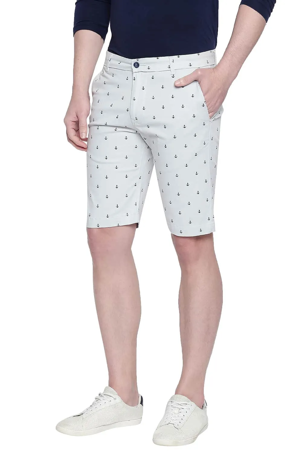 Comfort Fit Printed Stretch Shorts