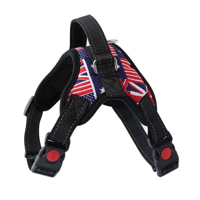 Dog and Cat Adjustable Harness with Leash Reflective and Breathable for Small and Large Dog Harness Vest Pet Supplies