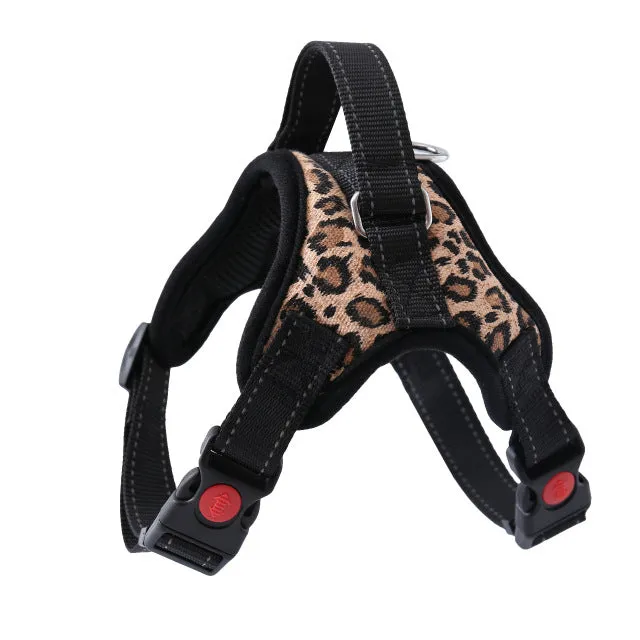 Dog and Cat Adjustable Harness with Leash Reflective and Breathable for Small and Large Dog Harness Vest Pet Supplies