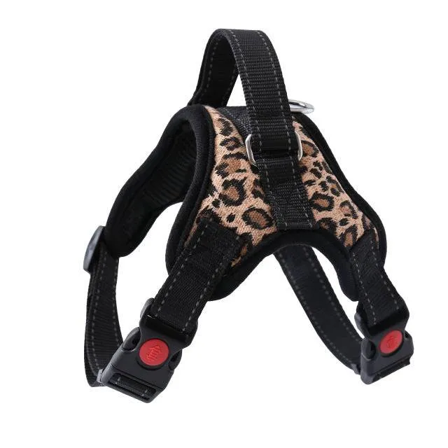 Dog and Cat Adjustable Harness with Leash Reflective and Breathable for Small and Large Dog Harness Vest Pet Supplies