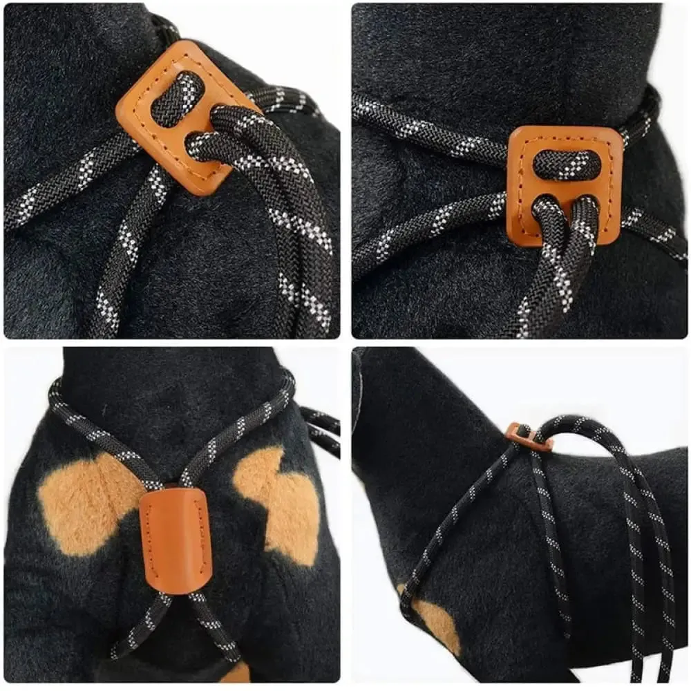 Durable Adjustable Reflective Lightweight Slip Pet Harness and Leash Set for Small, Medium, and Large Dogs