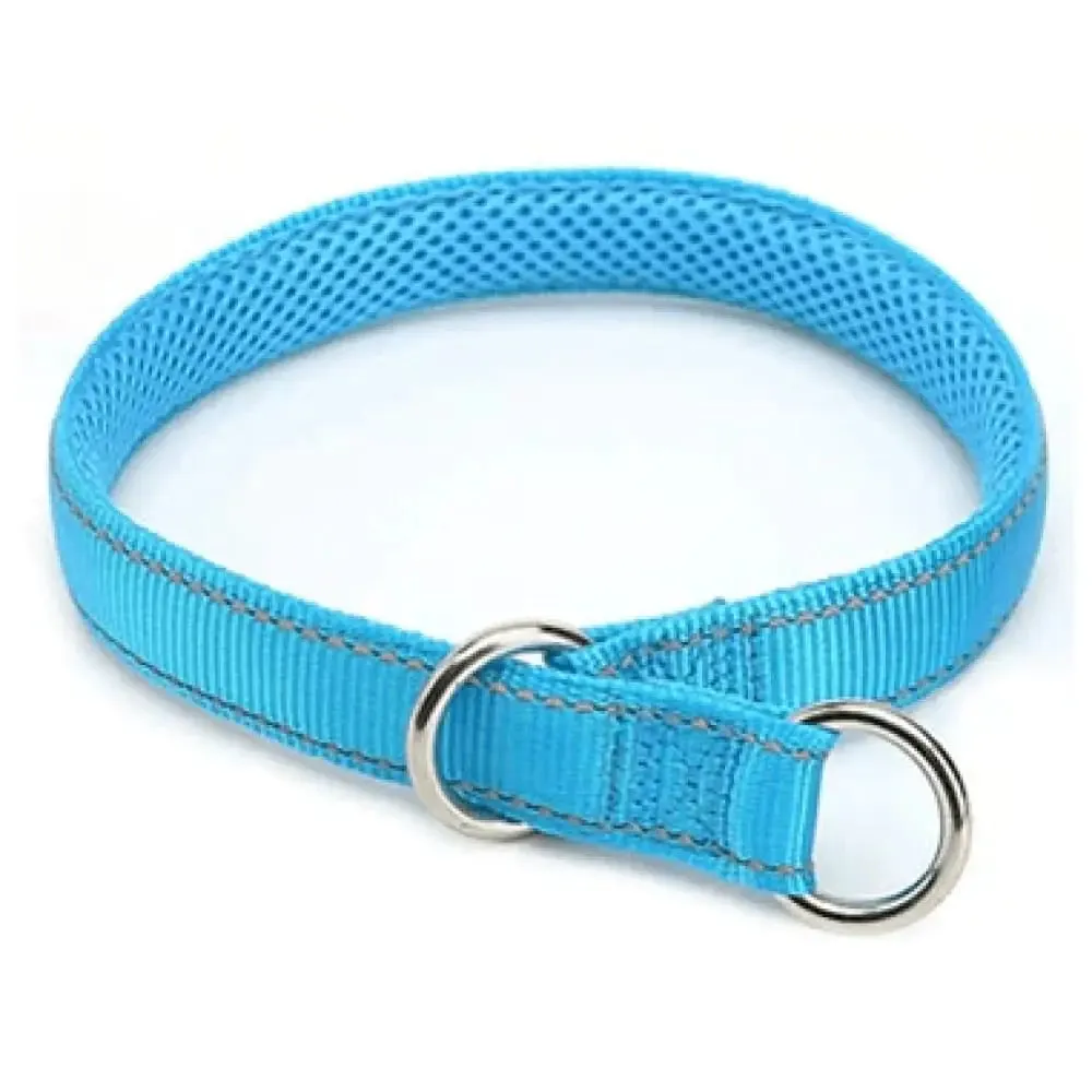 Durable Breathable Reflective Soft Comfortable Nylon Mesh Padded Adjustable Dog Slip Collar