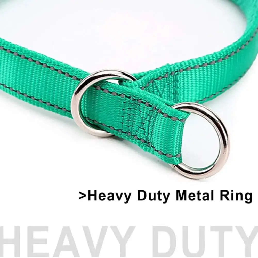 Durable Breathable Reflective Soft Comfortable Nylon Mesh Padded Adjustable Dog Slip Collar