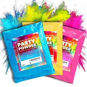 Hawwwy Color Powder for Gender Reveal (3)Pounds Pink, Blue, Yellow Packets of Colorful
