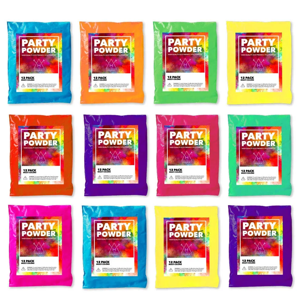 Hawwwy Color Powder for Gender Reveal (3)Pounds Pink, Blue, Yellow Packets of Colorful