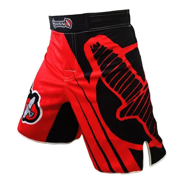 HAYABUSA RED & BLACK Breathable MMA Fight Shorts