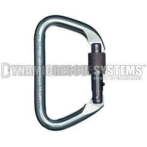 Large Steel Locking D Carabiner - SMC