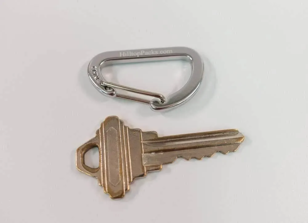Micro Carabiners (4pk) 1.6" Strong Wire Gate Closure Ultralight