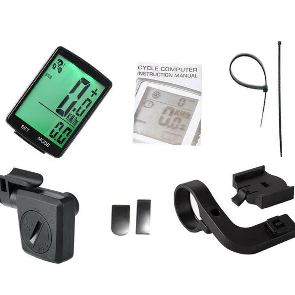 Multifunctional LCD Screen Bicycle Computer Wireless Bike Rainproof Speedometer Odometer Cycling 2.8inch Waterproof