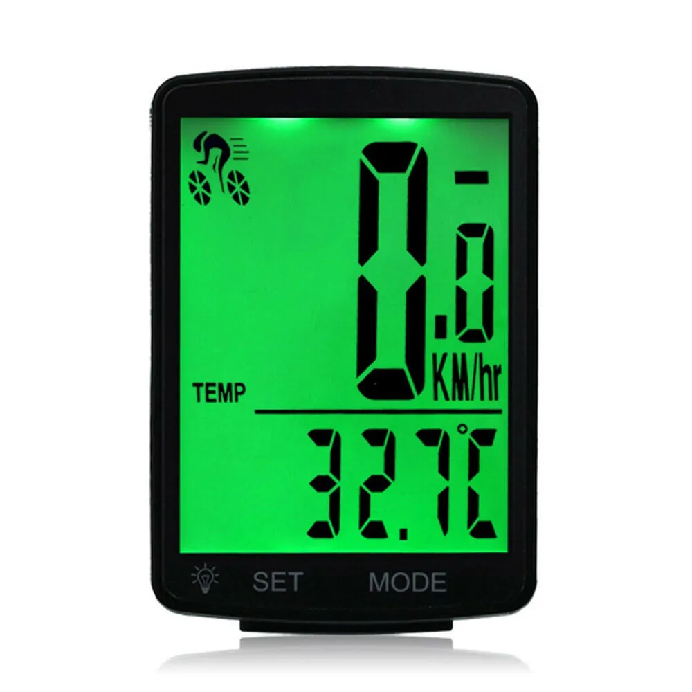 Multifunctional LCD Screen Bicycle Computer Wireless Bike Rainproof Speedometer Odometer Cycling 2.8inch Waterproof