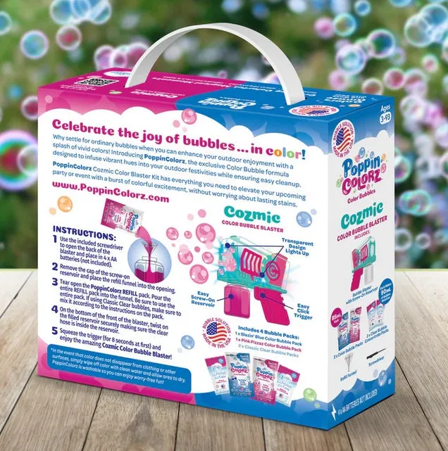 Poppin Colorz Cozmic Bubble Blaster
