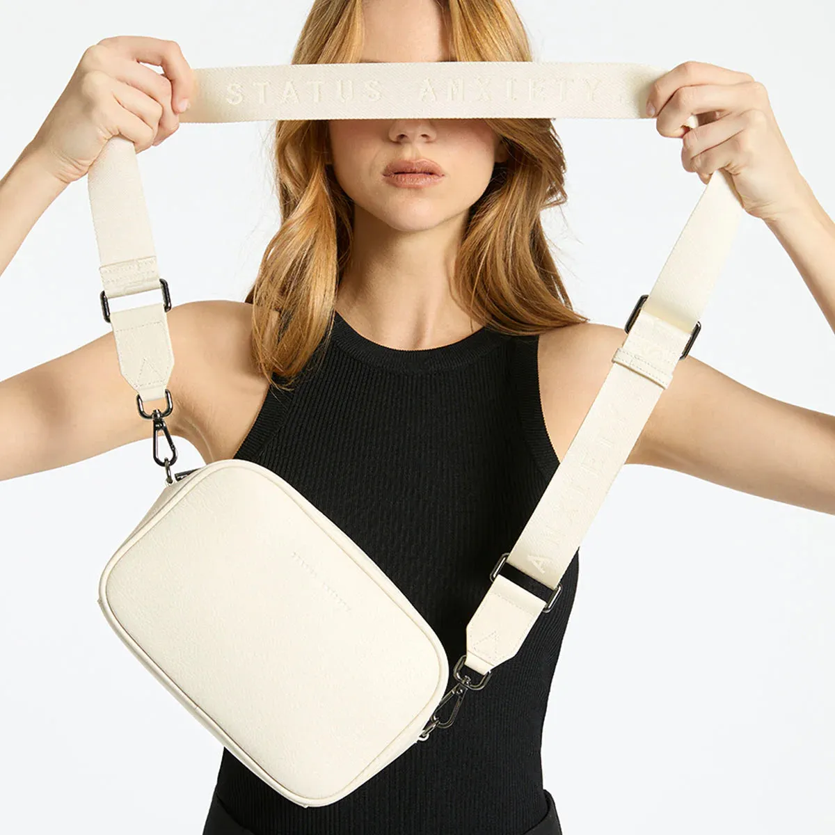 STATUS ANXIETY - Plunder - Web Strap - Chalk