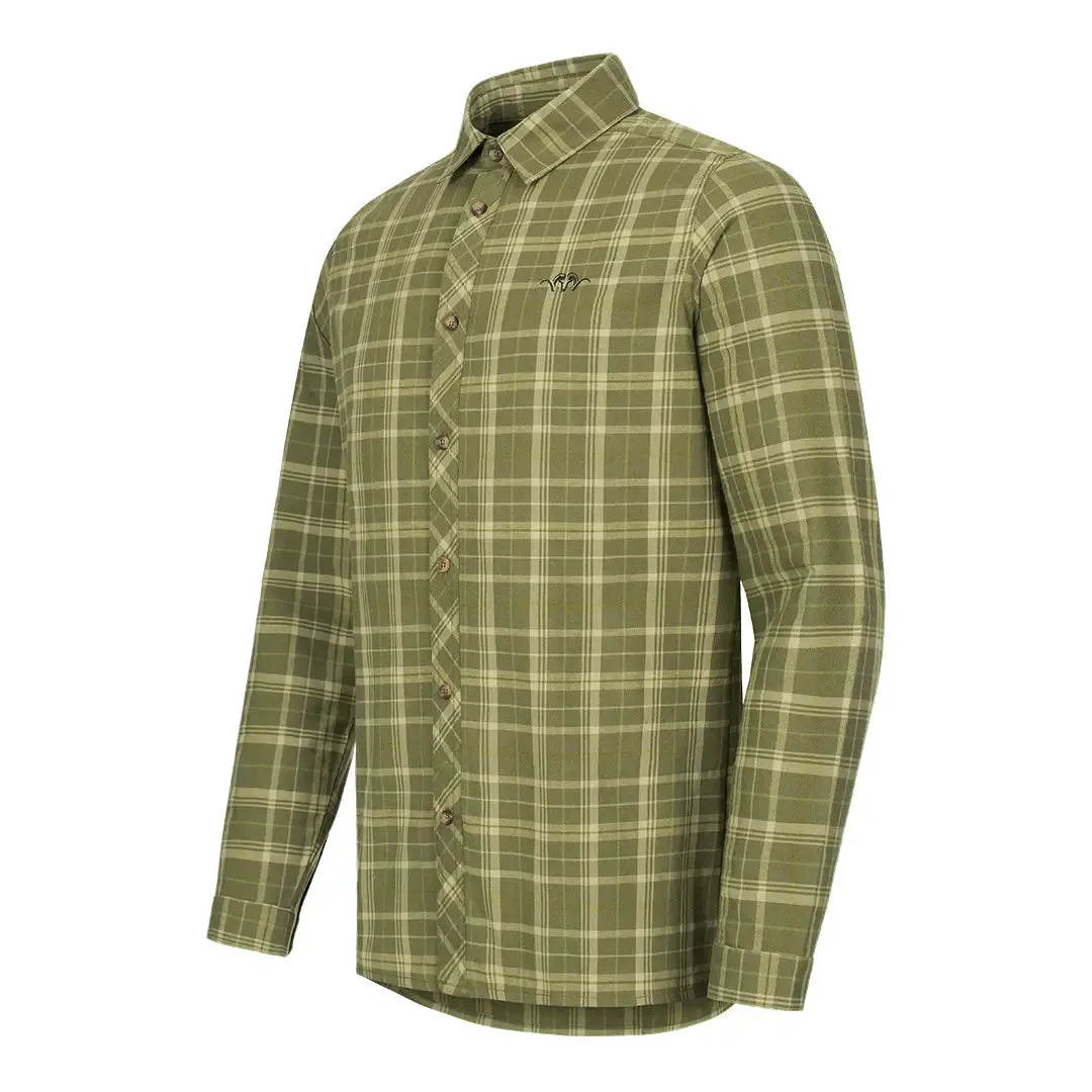 TF Shirt 20 - Olive/Beige Checked by Blaser